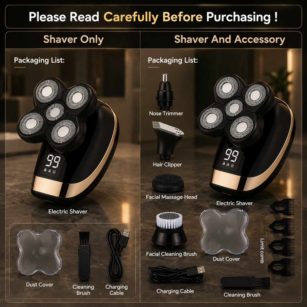 Luxiva Head Shaver Halo