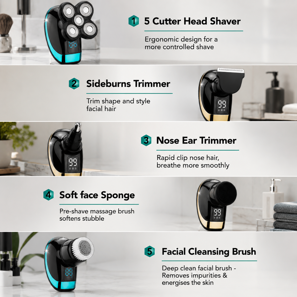 Luxiva Head Shaver Halo