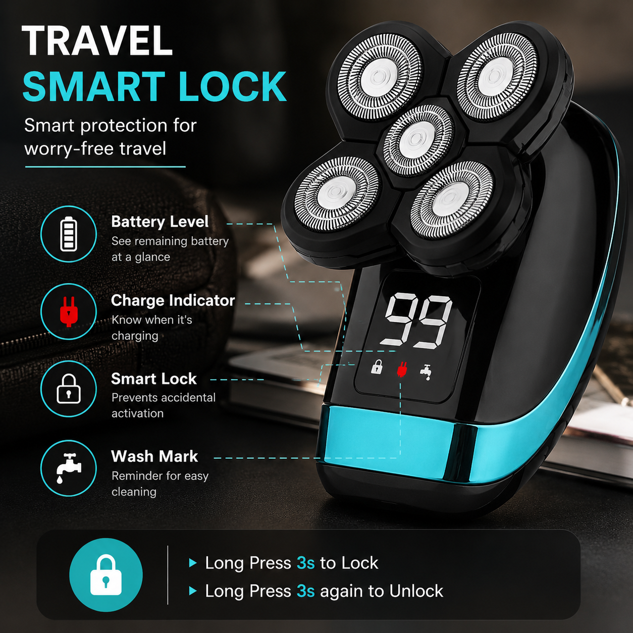 Luxiva Head Shaver Halo